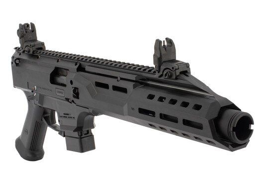 CZ Scorpion 9mm pistol caliber carbine features an M-LOK handguard